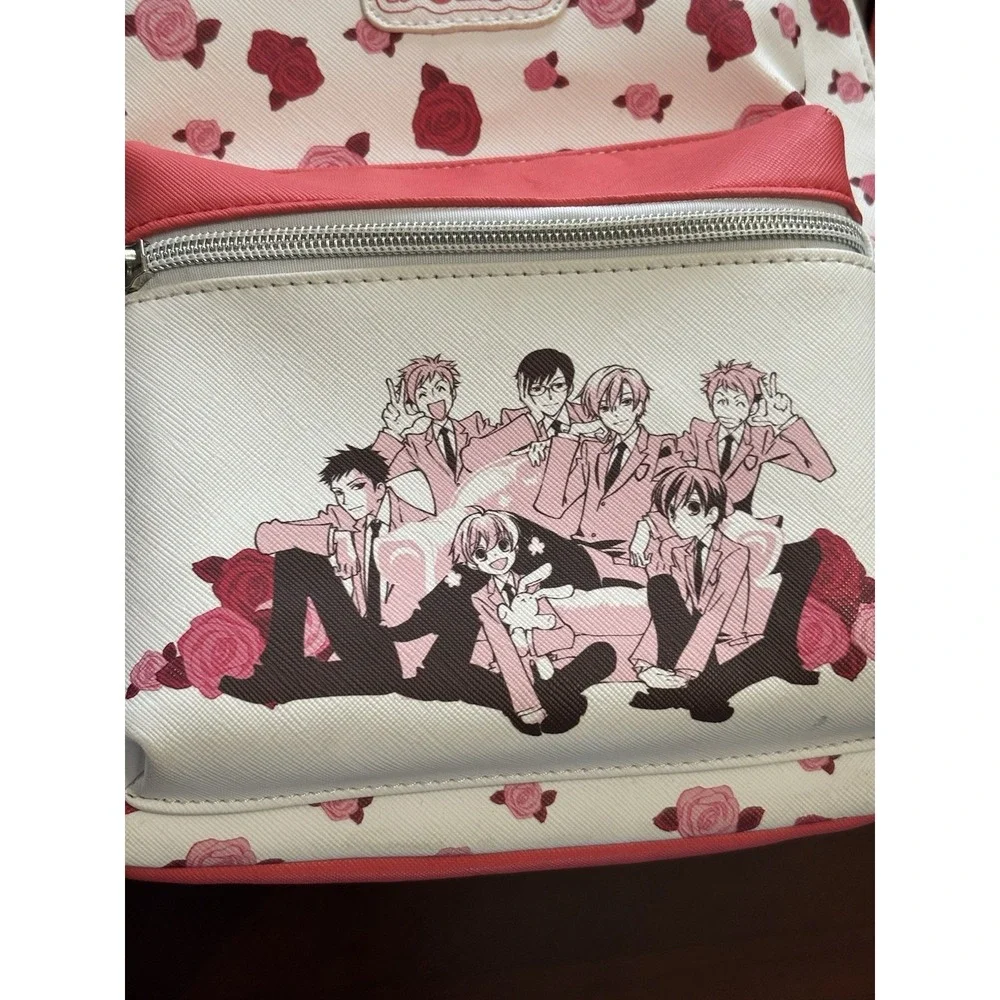 Ouran High School Host Club Pink Roses Mini Backpack Haruhi Tamaki Takashi